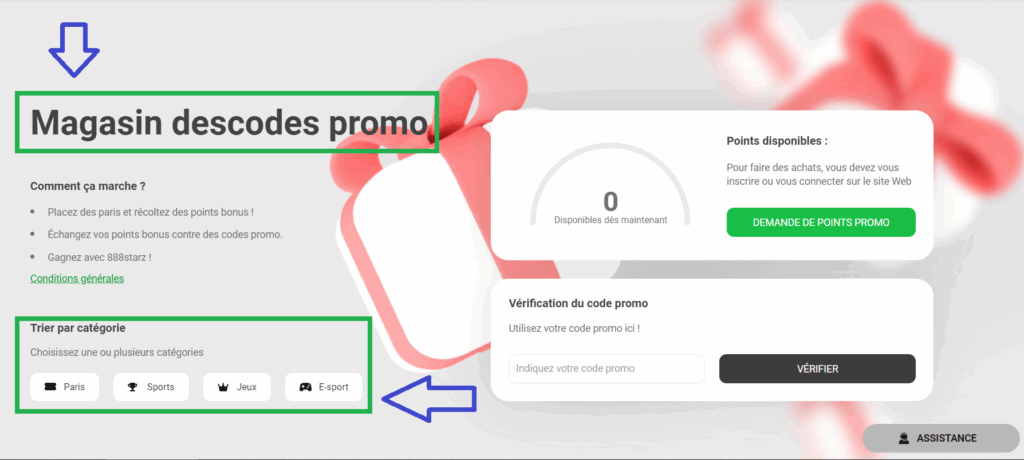 Code promo 888Starz